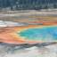 A fabulosa Grand Prismatic Pool, no Yellowstone National Park, em Wyoming, nos Estados Unidos
